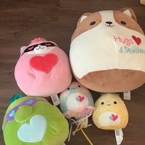 Lot of 5 easter squishmallows